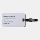 Dierlijke Menagerie Bagagelabel (Achterkant horizontaal)