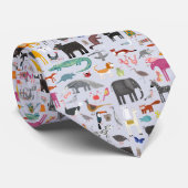 Dierlijke Menagerie Stropdas (Opgerold)