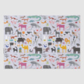 Dierlijke Menagerie Tissuepapier (Voorkant)