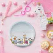 Dierlijke opleiding papieren bordje (Feest)