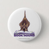 Dierlijke parade Boek Hond Ronde Button 5,7 Cm (Voorkant)