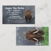 Dierlijke parade Mastodon Visitekaartje (Voorkant / Achterkant)