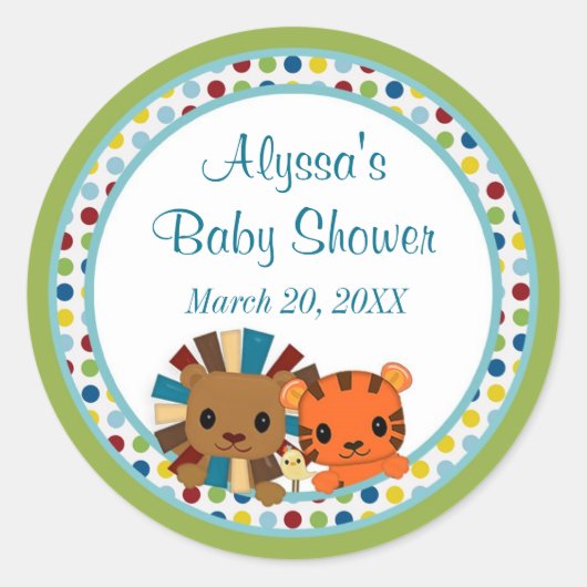 Dierlijke parade ZOO Baby shower sticker APK#1 (Voorkant)