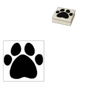 Dierlijke poot 	rubberstempel (Gestempeld)