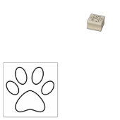 Dierlijke pootdruk 	rubberstempel (Gestempeld)