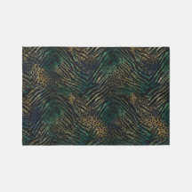 Dierlijke print tapijten voor de woonkamer