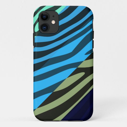 Dierlijke printhut Zebra Retro kleurig patroon 6 Case-Mate iPhone Case (Achterkant)