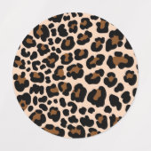 Dierlijke printpatronen labels (Design 2)