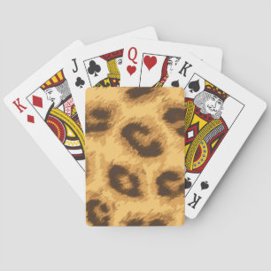 Dierlijke printpatronen pokerkaarten