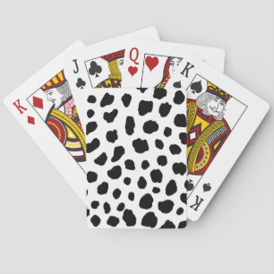 Dierlijke printpatronen pokerkaarten