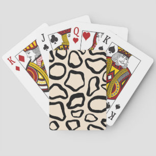 Dierlijke printpatronen pokerkaarten