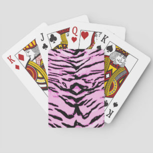 Dierlijke printpatronen pokerkaarten