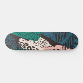 Dierlijke printpatronen skateboard (Horizontaal)