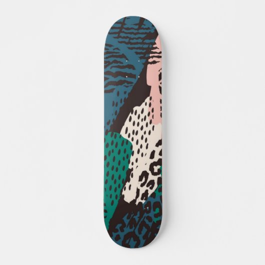 Dierlijke printpatronen skateboard (Voorkant)