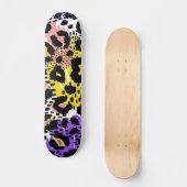 Dierlijke printpatronen skateboard (Voorkant)