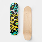 Dierlijke printpatronen skateboard (Voorkant)