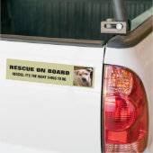 DIERLIJKE RESCUE-BUMPERSTICKER BUMPERSTICKER (Op Truck)