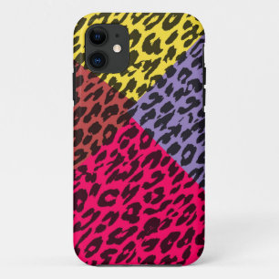 Dierlijke restanttextuur van luipaard 2 iPhone 11 hoesje