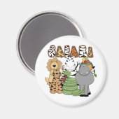 Dierlijke Safari Magneet (Voorkant / Achterkant)