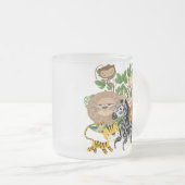 Dierlijke Safari Matglas Koffiemok (Voorkant rechts)