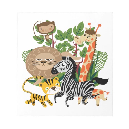 Dierlijke Safari Notitieblok (Voorkant)