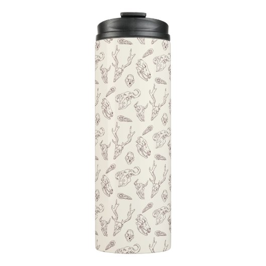 Dierlijke schedels en botten thermosbeker (Voorkant)