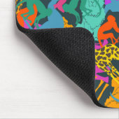 Dierlijke Silhouettes Patroon Muismat (Hoek)