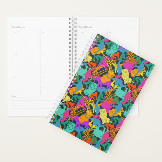 Dierlijke Silhouettes Patroon Planner (Display)