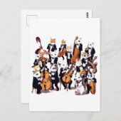 Dierlijke symfonie briefkaart (Voorkant / Achterkant)