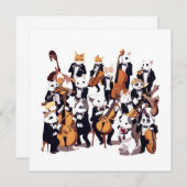 Dierlijke symfonie feestdagenkaart (Voorkant / Achterkant)