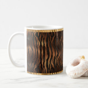 Dierlijke tijger - Gold Elegant metallisch glam Koffiemok