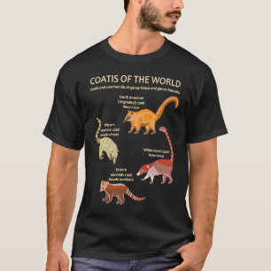 Dierlijke touwen van de soorten Coati en Coatimund T-shirt