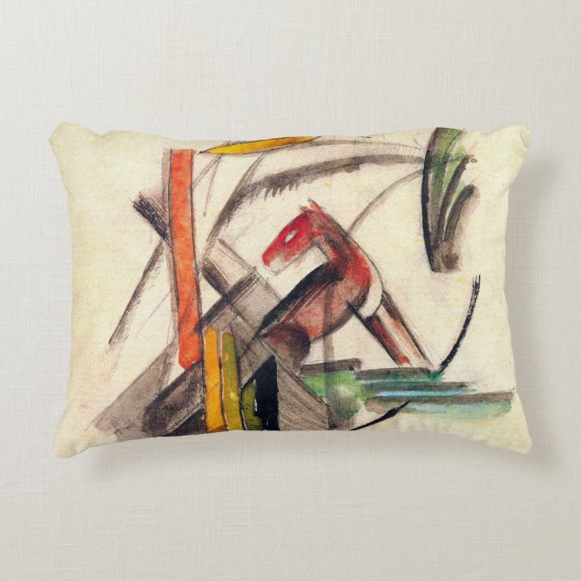 Dierlijke van Franz Marc,  expressionistische kuns Accent Kussen (Voorkant)