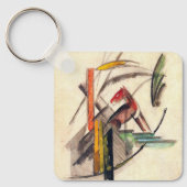 Dierlijke van Franz Marc,  expressionistische kuns Sleutelhanger (Voorkant)