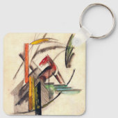 Dierlijke van Franz Marc,  expressionistische kuns Sleutelhanger (Achterkant)