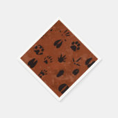 Dierlijke voetafdruk servetten (Hoek)