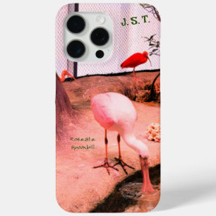 Dierlijke Vogels Rozeate Spoonbill iPhone / iPad h iPhone 15 Pro Max Hoesje