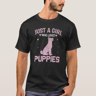 Dierlijke vrouwen gewoon een meisje dat houdt van t-shirt