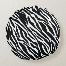 Dierlijke zebra naadloos patroonontwerp rond kussen