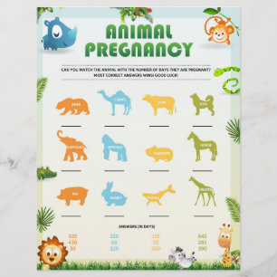 Dierlijke Zwangerschap Baby showers [Dierthema] Briefhoofd