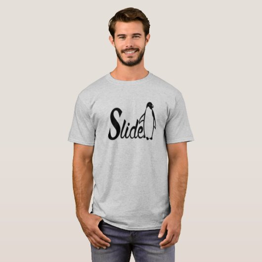 Dierontwerp Slide Penguin Spirit T-shirt (Voorkant volledig)