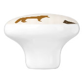 Dierpatroon 1 keramische knop (Zijkant)