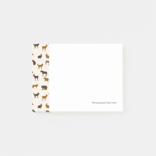 Dierpatroon 1 post-it® notes (Voorkant)