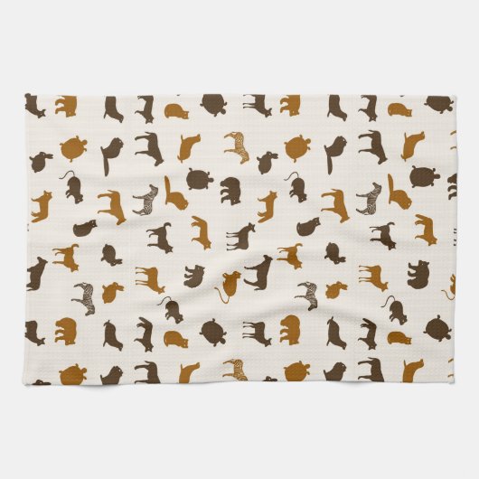 Dierpatroon 1 theedoek (Horizontaal)