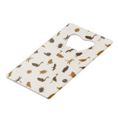 Dierpatroon 2 kredietkaart flessenopener (Voorkant Gekanteld)