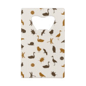 Dierpatroon 2 kredietkaart flessenopener (Achterkant)