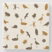 Dierpatroon 2 stenen onderzetter (Voorkant)