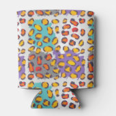 Dierpatroon van wilde dieren blikjeskoeler (Achterkant)