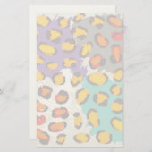 Dierpatroon van wilde dieren briefpapier (Voorkant / Achterkant)