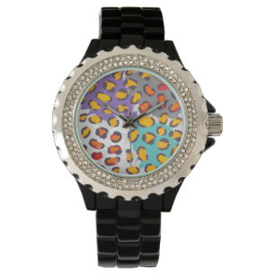 Dierpatroon van wilde dieren horloge